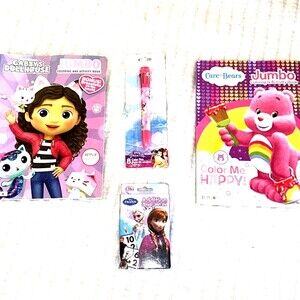 Girls' Activity Lot - Coloring Books 8- Color Disney Princess Pen Flash Cards